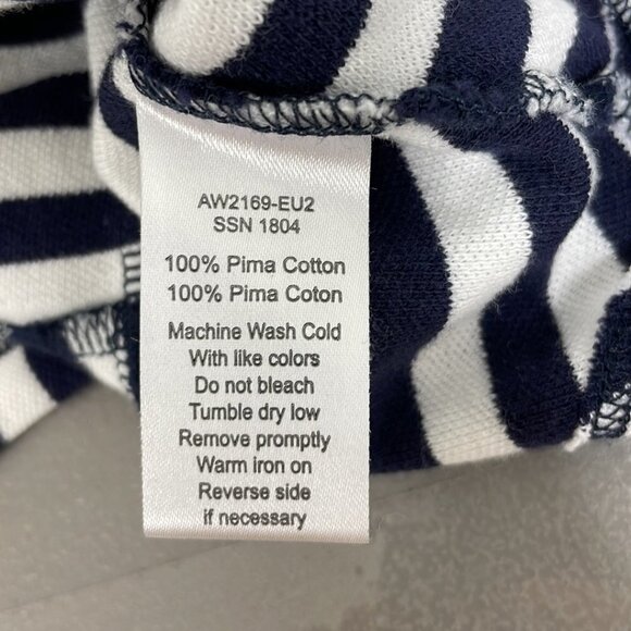 ATM Anthony Thomas Melillo Dress Crew Neck Striped Blue Size X Small XS - Picture 13 of 17